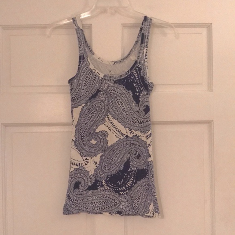 Banana Republic Large Paisley Print TANK Top